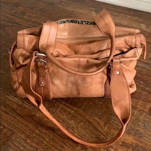 Sigrid Olsen Tan Hobo, Silver Hardware - Rare